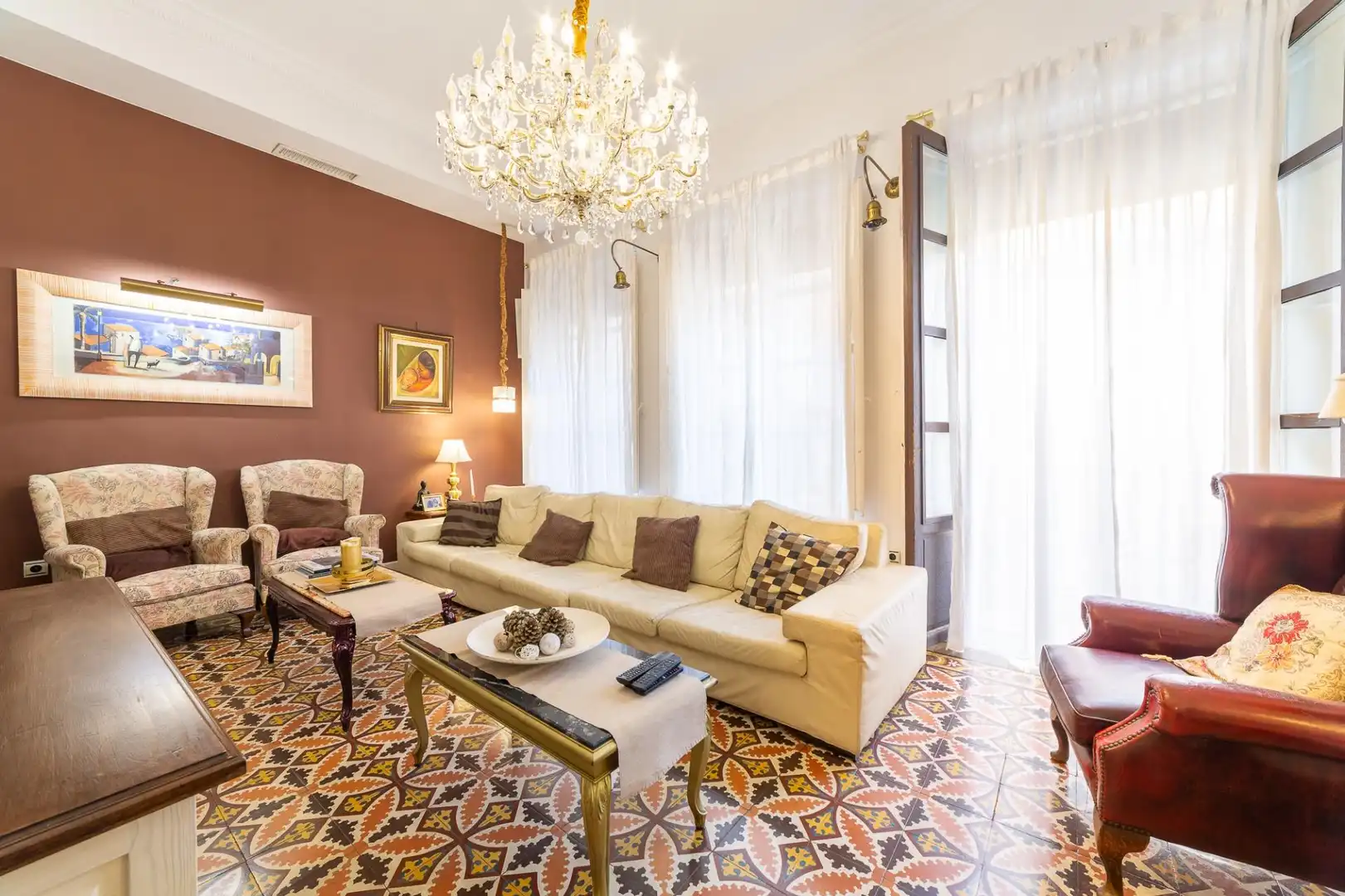 Wohnzimmer von Maisonette zum Verkauf in Almería mit Klimaanlage, Terrasse und Abstellraum