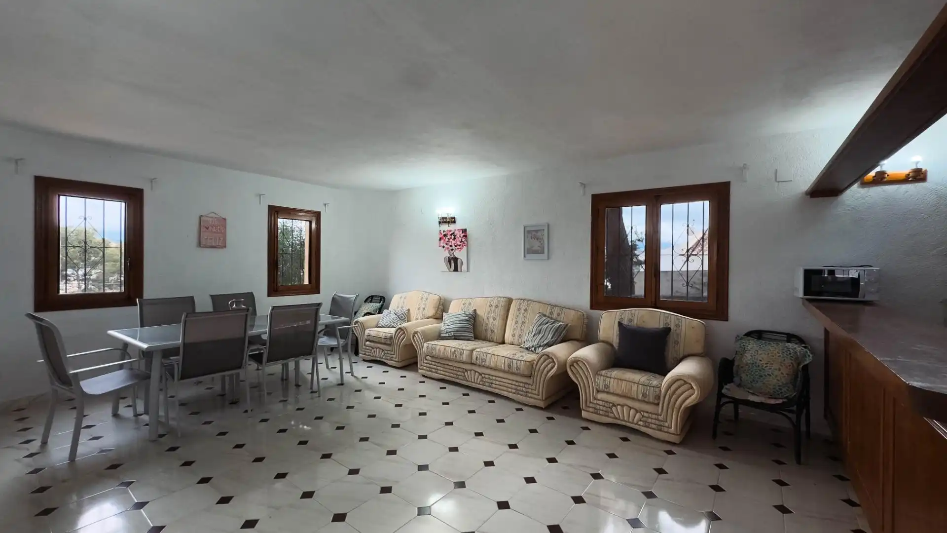 Sala de estar de Casa o chalet en venta en Moraira con Jardín privado, Terraza y Trastero