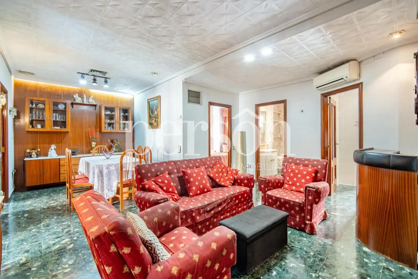 Sala de estar de Piso en venta en Valencia con Aire acondicionado, Terraza y Amueblado