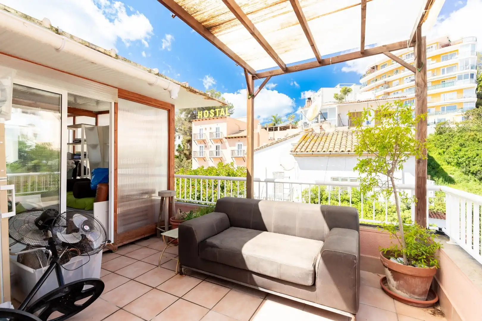 Terraza de Casa adosada en venta en  Palma de Mallorca con Aire acondicionado, Calefacción y Jardín privado