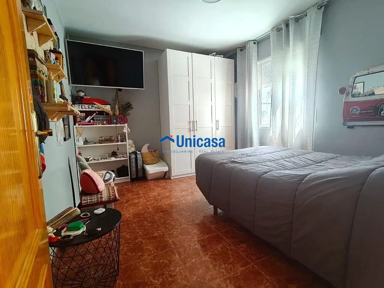 Bedroom of Flat for sale in Málaga  with Air Conditioner and Storage room