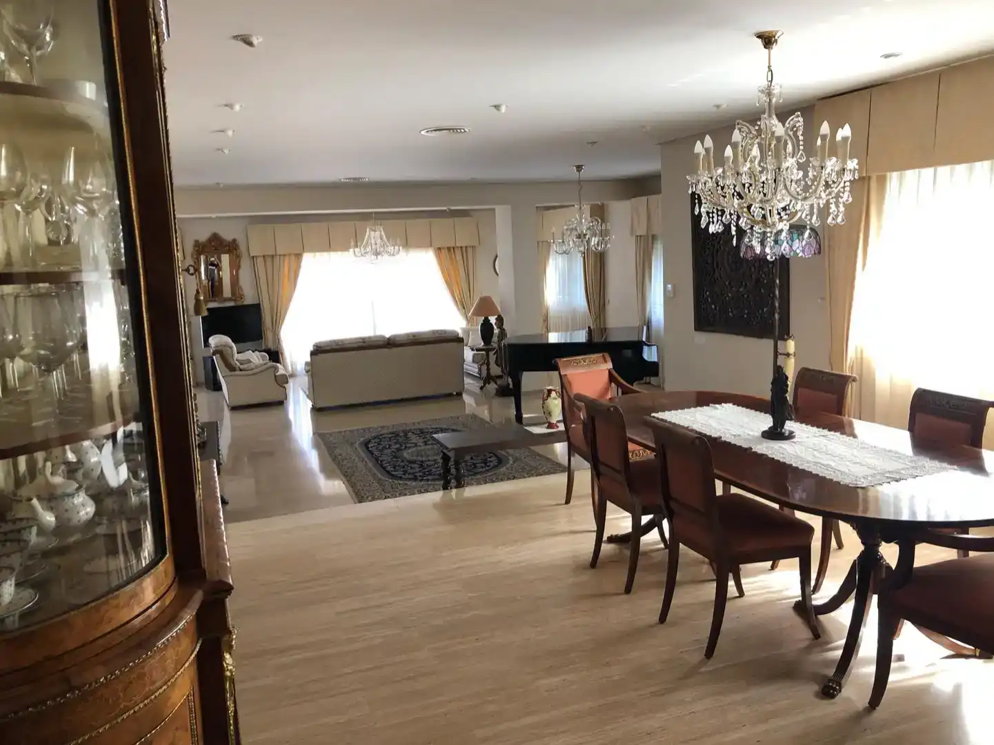 Menjador de Casa o xalet en venda en Murcia amb Aire condicionat, Jardí privat i Piscina