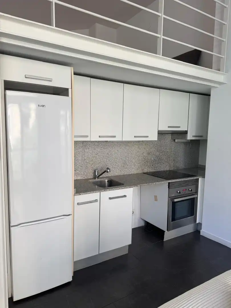 Cuina de Loft de lloguer en Barcelona amb Aire condicionat, Moblat i Balcó