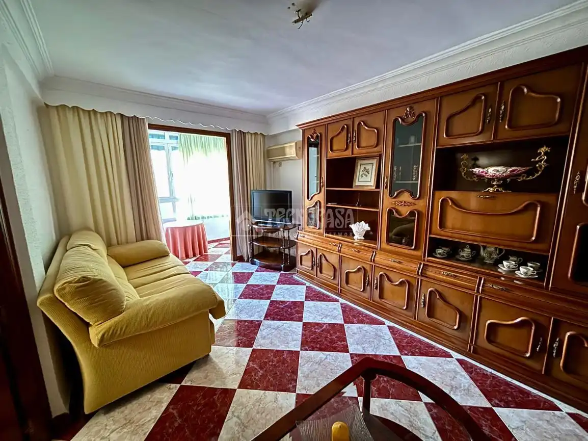 Sala de estar de Piso en venta en Málaga con Aire acondicionado, Balcón y Alarma