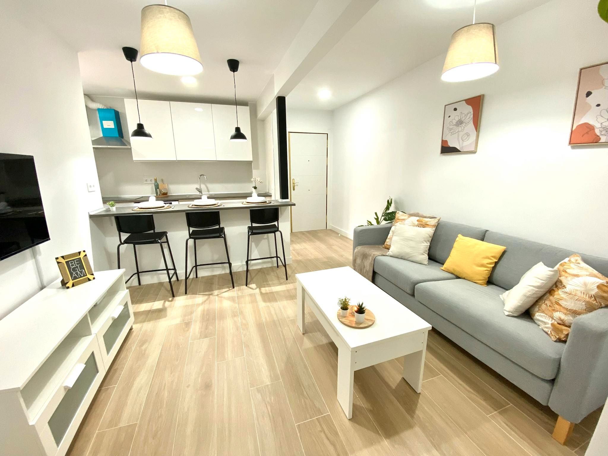 Living room of Flat to share in Móstoles  with Air Conditioner, Heating and Furnished