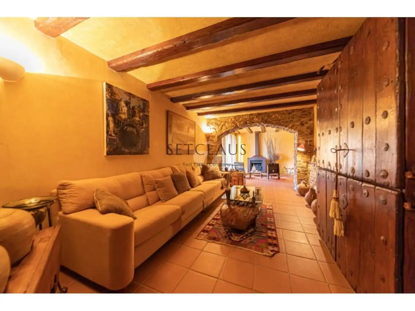 Sala d'estar de Casa o xalet en venda en Montornès del Vallès amb Aire condicionat, Calefacció i Jardí privat