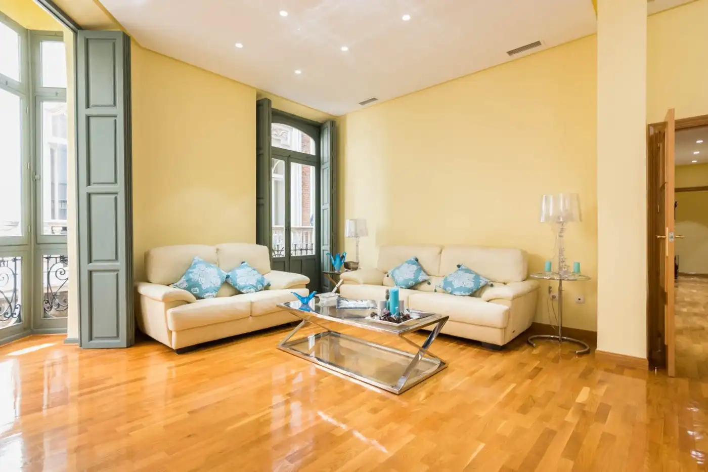 Sala de estar de Piso en venta en Murcia con Parquet, Trastero y Balcón