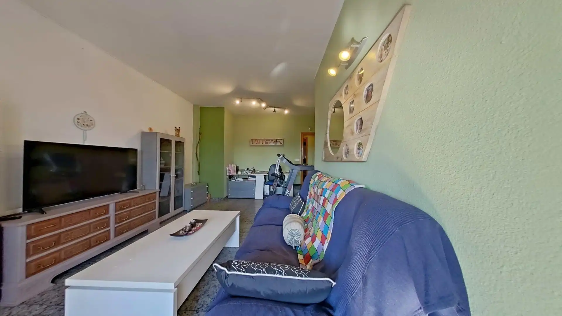 Sala d'estar de Àtic en venda en Sabadell amb Aire condicionat, Moblat i Balcó