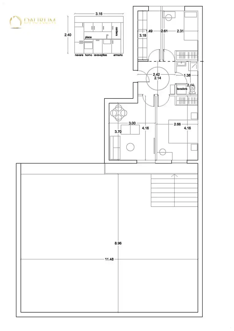 Wohnung zum Verkauf in Madrid mit Klimaanlage, Heizung und Terrasse