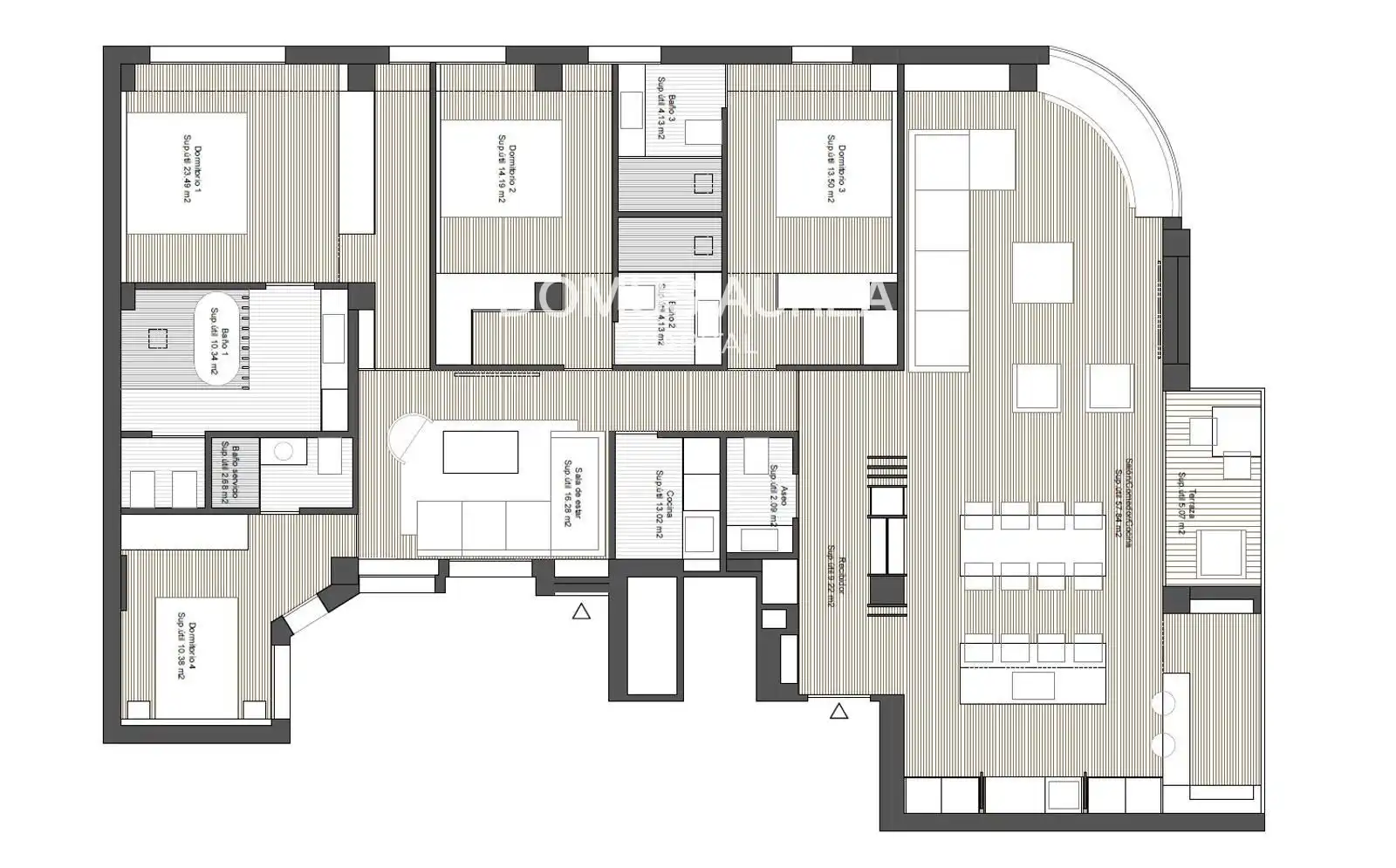 Piso con terraza en venta en Don Ramón de La Cruz, imagen 36