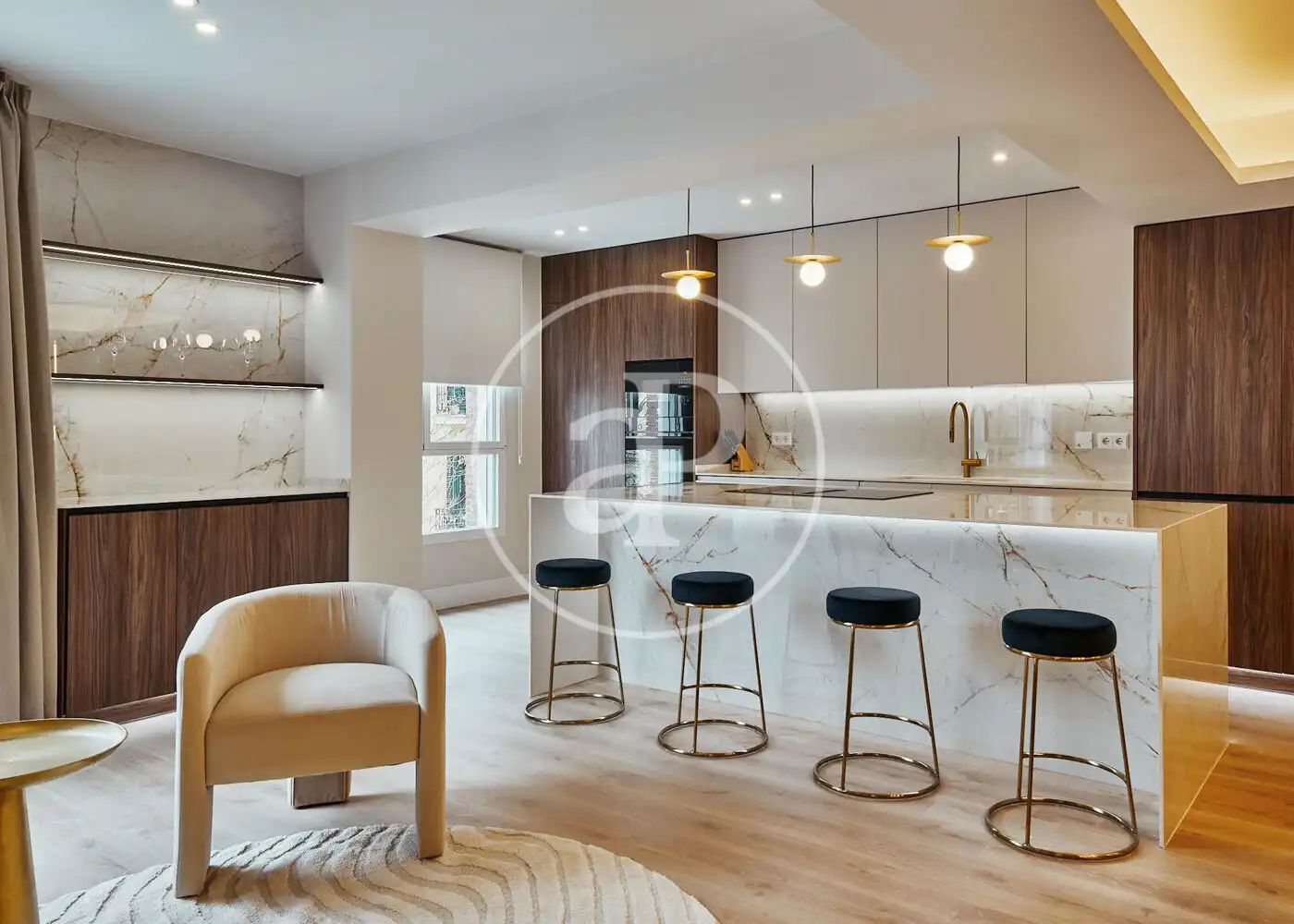 Kitchen of Flat for sale in Madrid  with Air Conditioner, Heating and Terrace