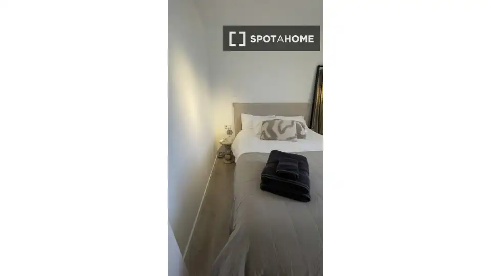 Schlafzimmer von Wohnung zur untervermieten in  Palma de Mallorca mit Klimaanlage, Terrasse und Möbliert