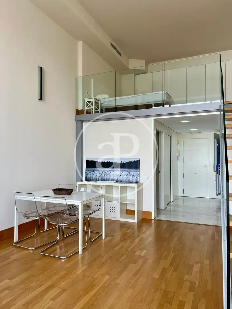 Sala de estar de Loft de alquiler en Valencia con Aire acondicionado y Amueblado