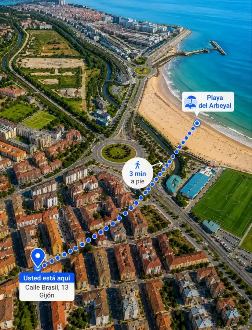 Außenansicht von Wohnung zum Verkauf in Gijón 