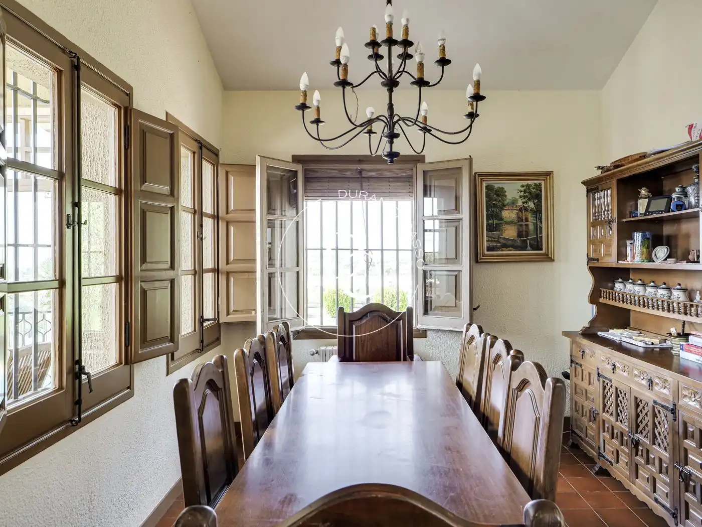 Comedor de Finca rústica en venta en Font-rubí con Calefacción, Jardín privado y Terraza