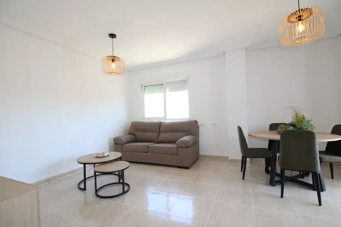 Wohnzimmer von Wohnung zum Verkauf in Villajoyosa / La Vila Joiosa mit Klimaanlage, Terrasse und Abstellraum
