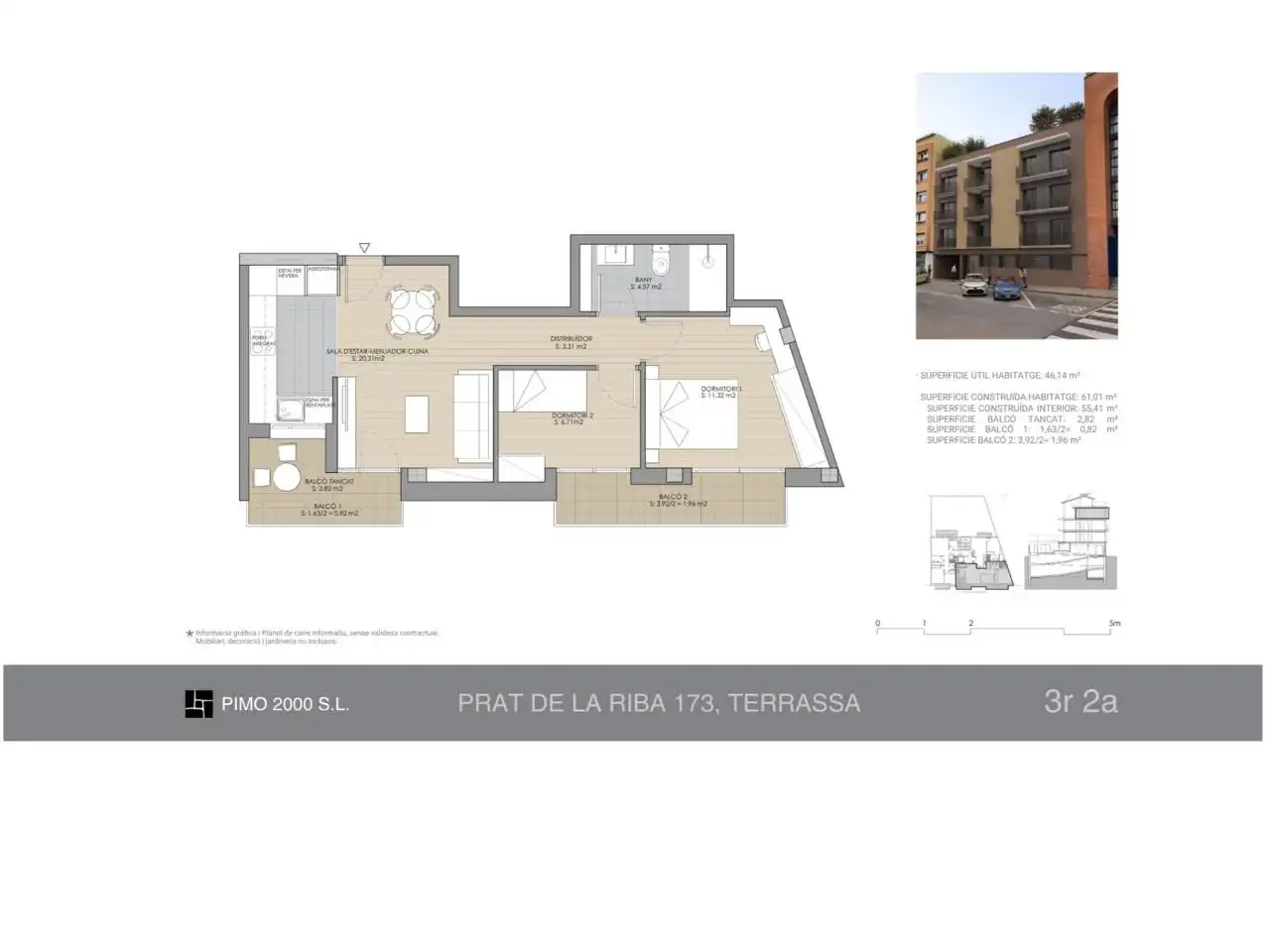 Flat with terrace for sale in Calle  Prat de la Riba 173, imagen 6