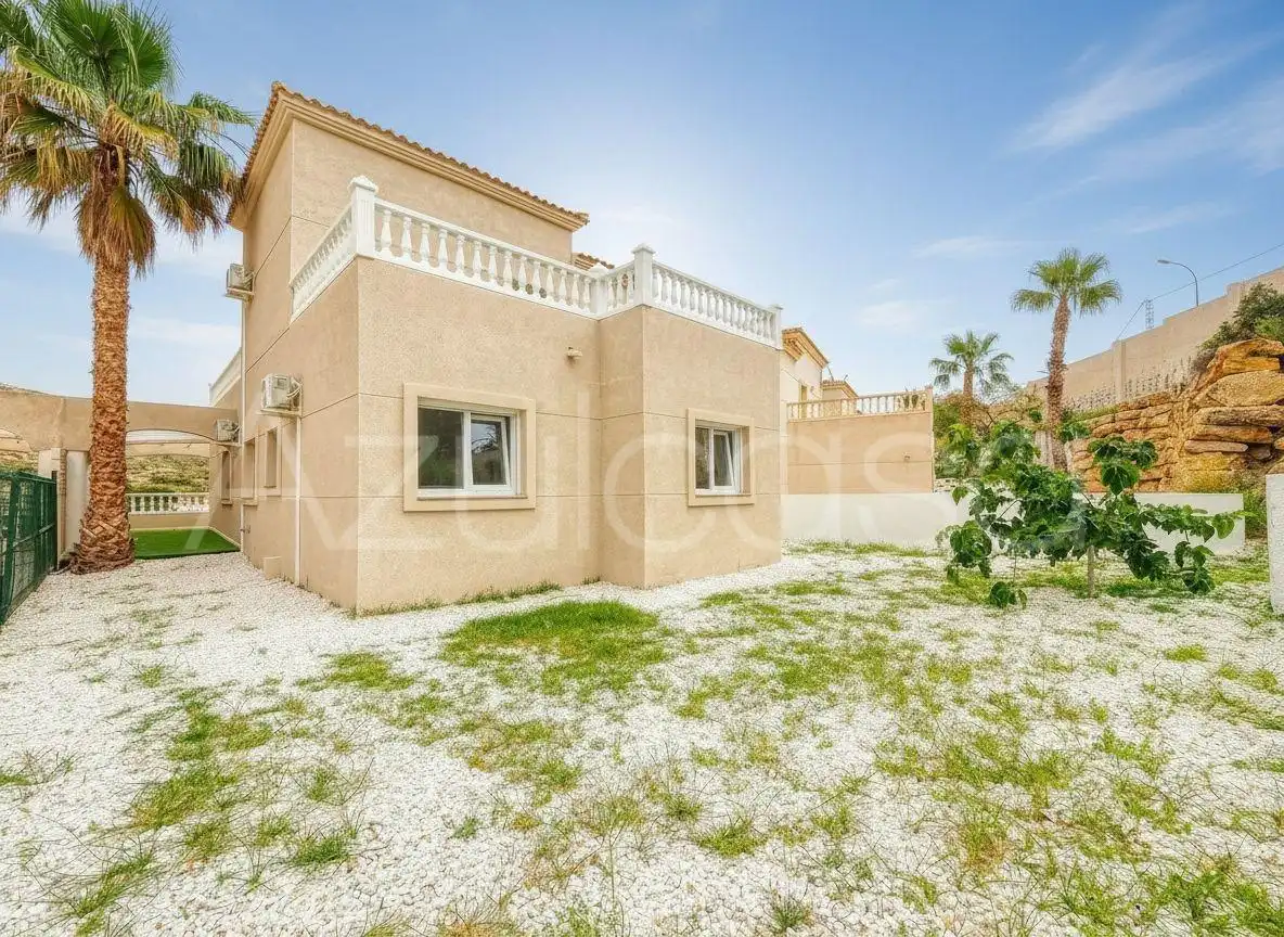 Exterior view of Detached homes for sale in El Campello  with Air Conditioner, Terrace and Alarm