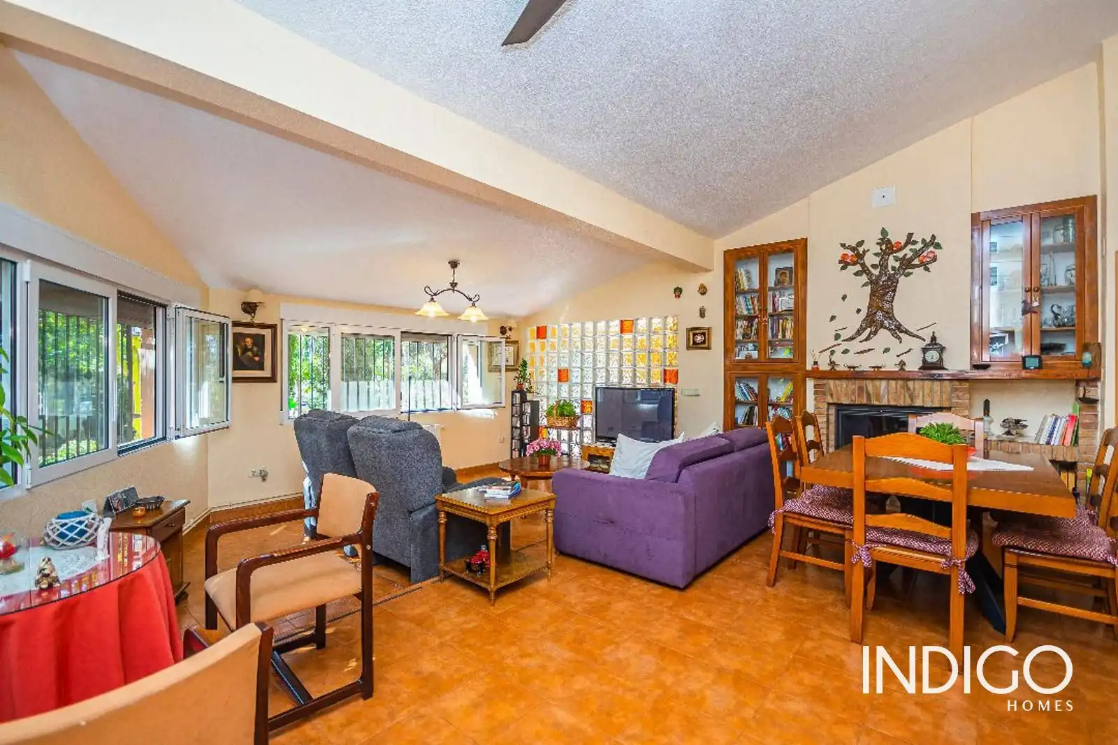 Living room of Houses for sale in San Vicente del Raspeig / Sant Vicent del Raspeig  with Air Conditioner, Heating and Terrace