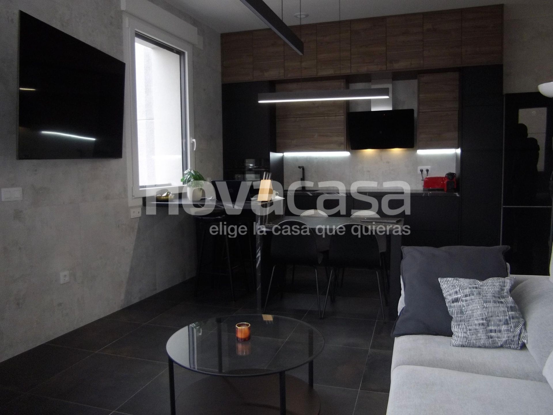 Living room of Apartment to rent in  Albacete Capital  with Air Conditioner, Heating and Furnished