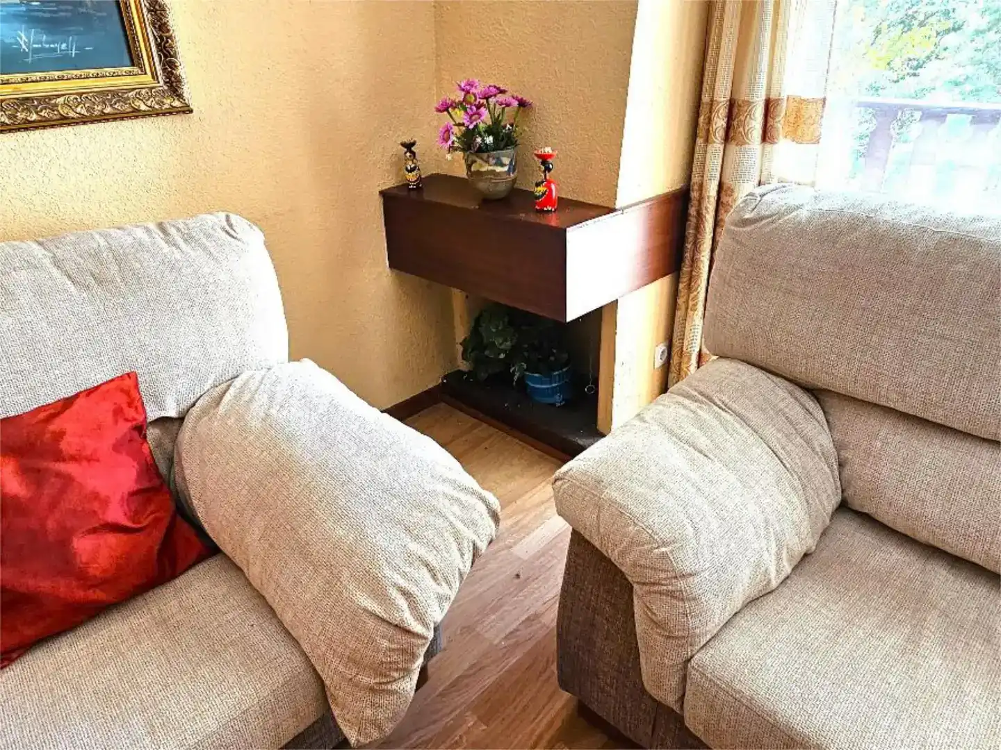 Sala d'estar de Pis en venda en Cerezo de Arriba amb Piscina i Moblat