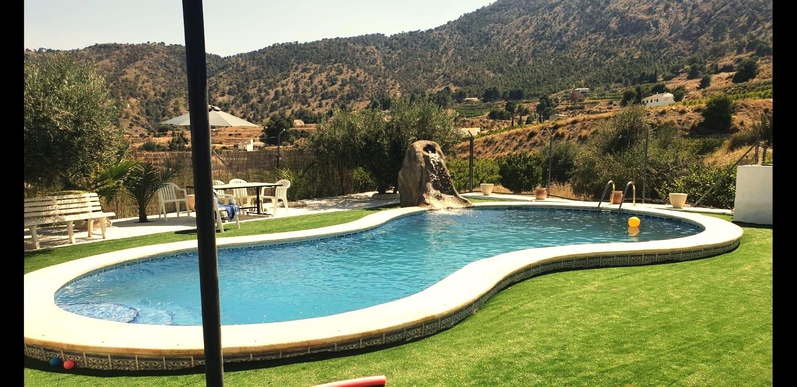 Swimming pool of House or chalet for sale in Abarán  with Air Conditioner, Heating and Private garden
