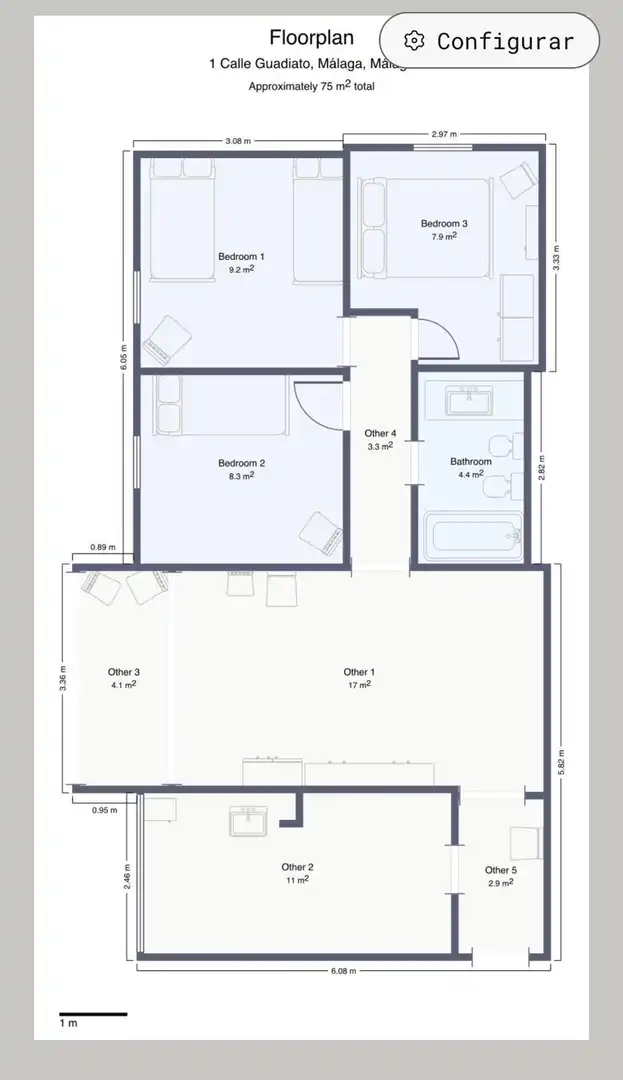 Flat for sale in Málaga  with Terrace and Balcony
