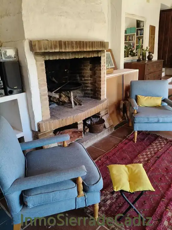 Sala de estar de Finca rústica en venta en Zahara con Jardín privado, Terraza y Trastero