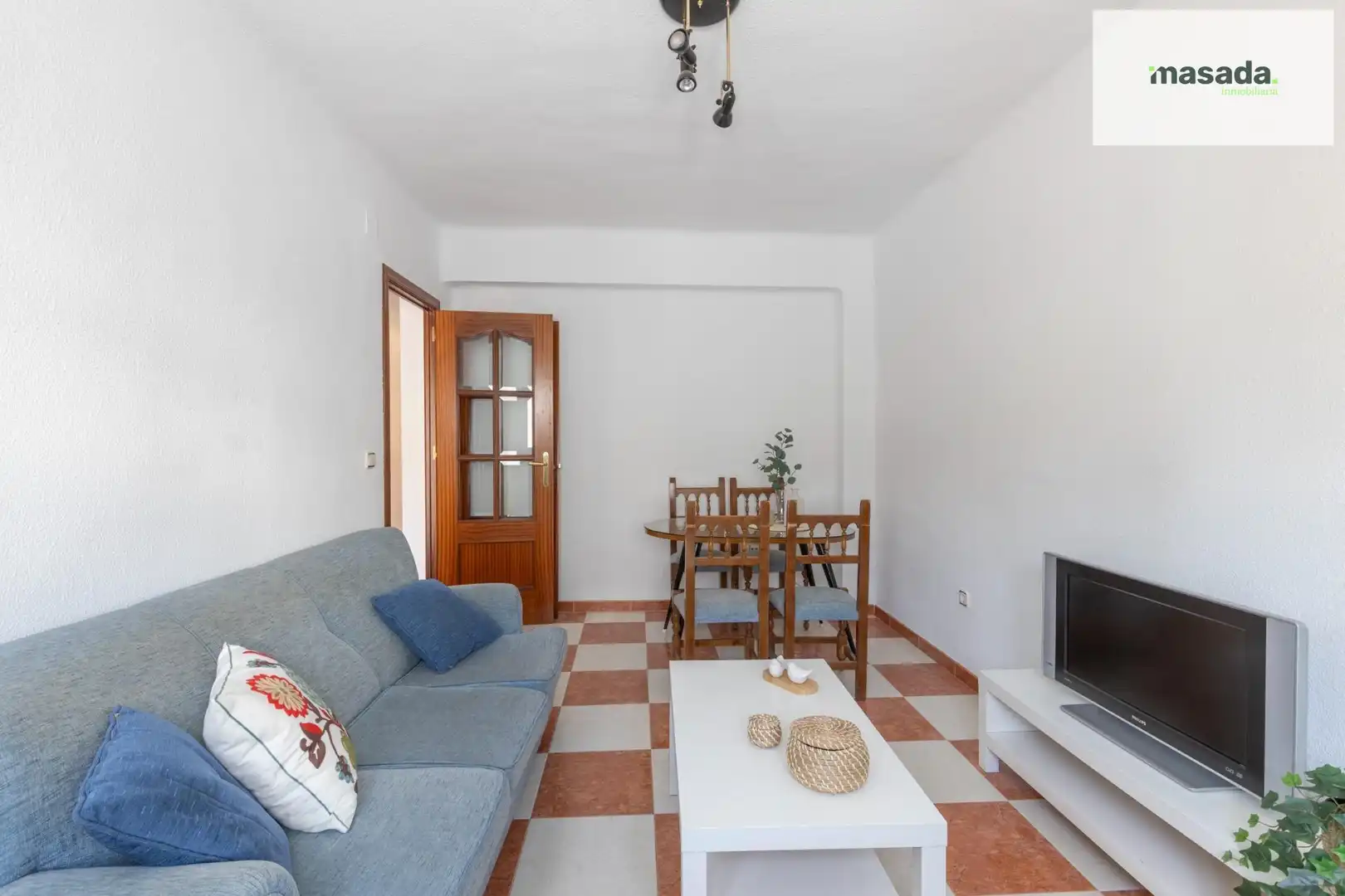 Sala de estar de Piso en venta en Granada con Terraza y Amueblado