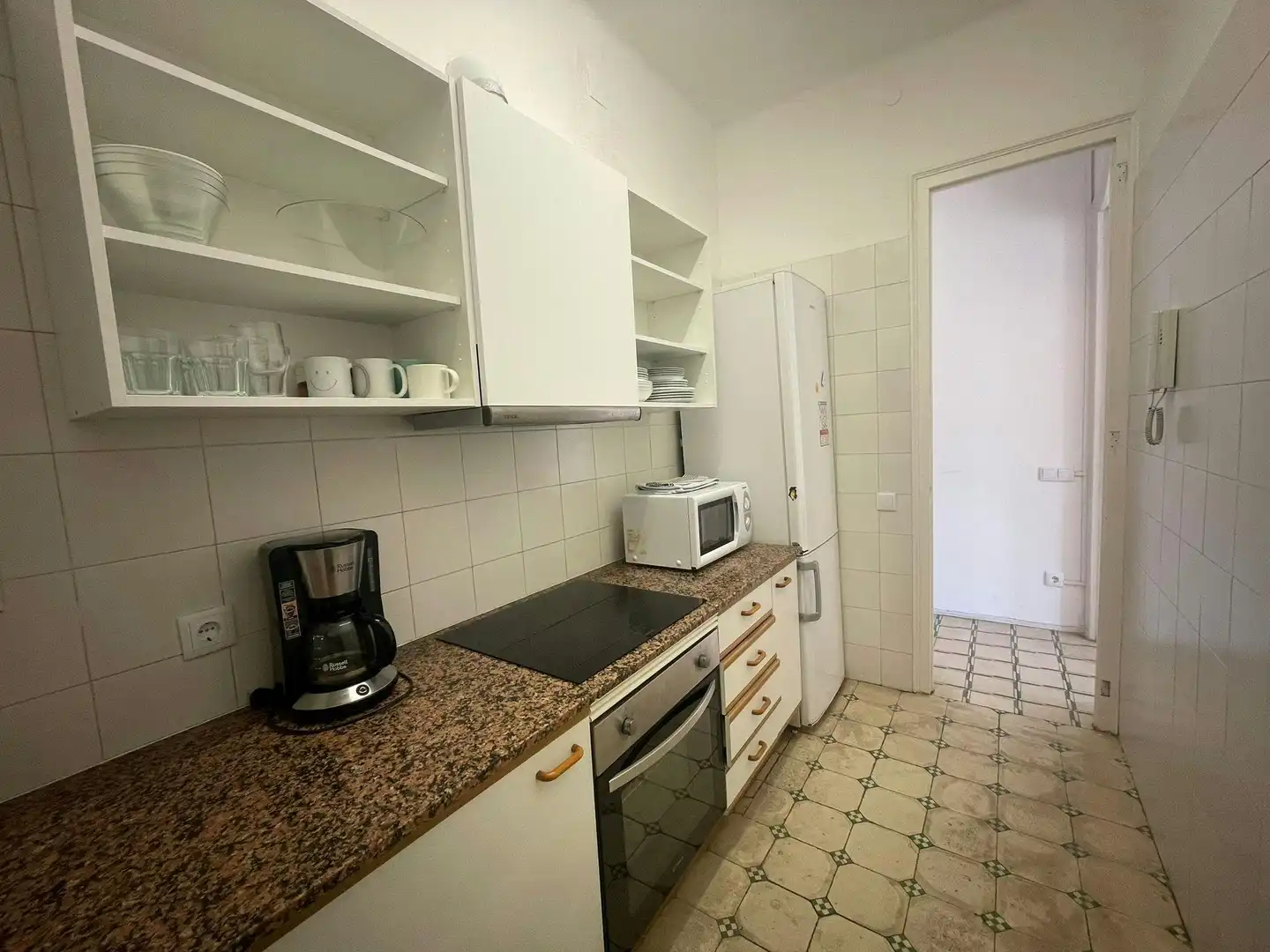 Küche von Wohnung zur untervermieten in Barcelona mit Heizung, Möbliert und Waschmaschine