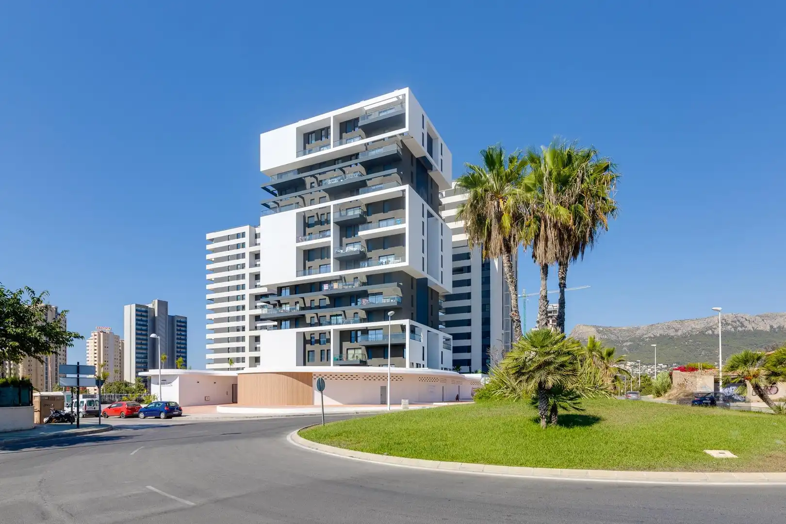 Vista exterior de Apartamento en venta en Calpe / Calp con Aire acondicionado, Calefacción y Jardín privado