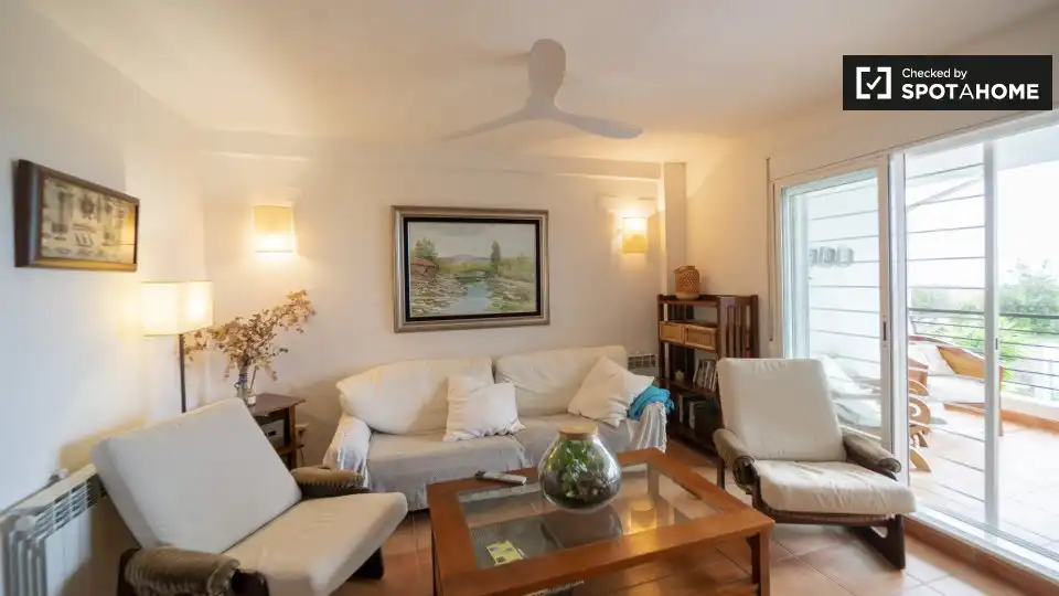 Wohnzimmer von Wohnung zur Miete in Sagunto / Sagunt mit Klimaanlage, Heizung und Möbliert