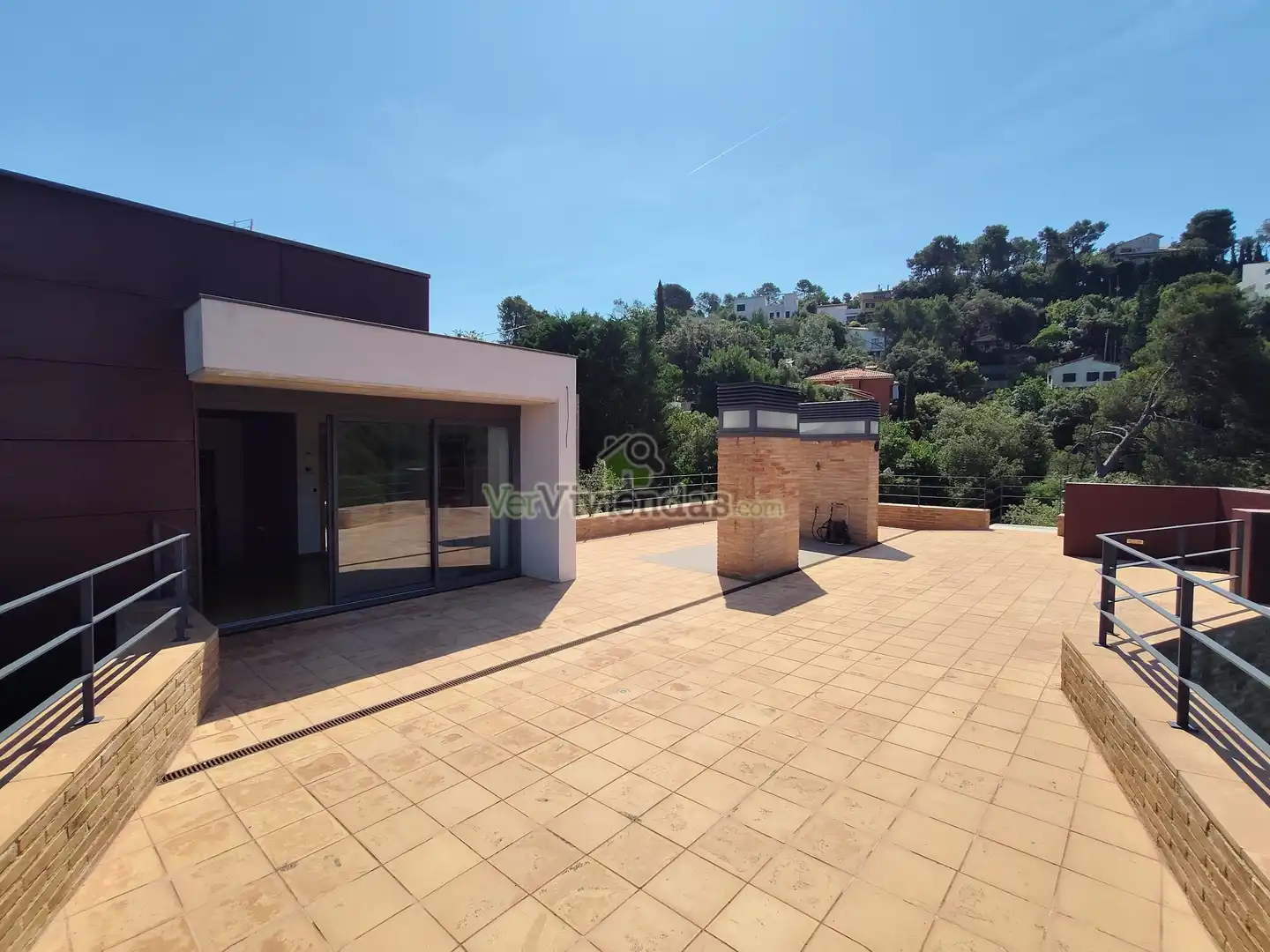 Terrassa de Casa o xalet en venda en Sant Cugat del Vallès amb Aire condicionat, Calefacció i Jardí privat