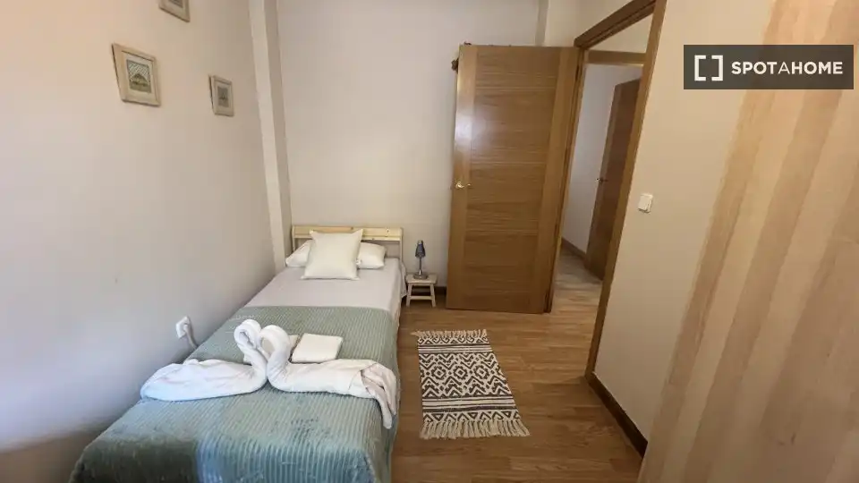 Habitación de Piso de alquiler en Madrid con Aire acondicionado, Calefacción y Amueblado