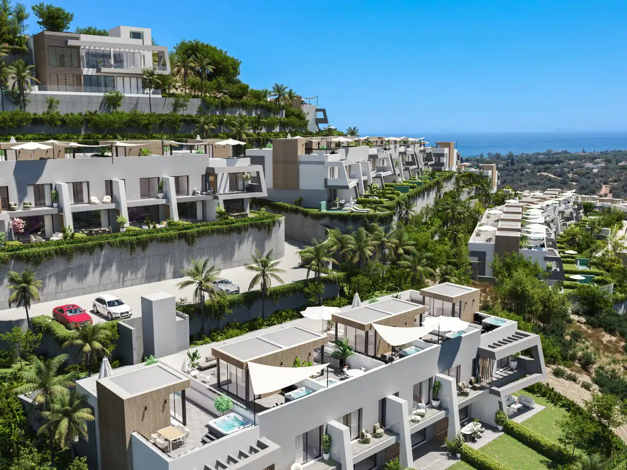 Vista exterior de Casa o chalet en venta en Marbella con Aire acondicionado, Calefacción y Jardín privado