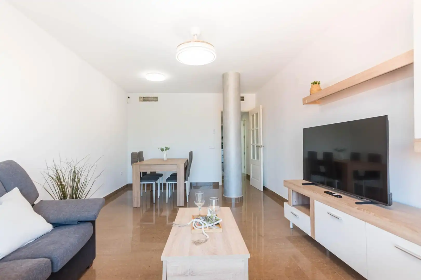 Living room of Flat for sale in Murcia  with Air Conditioner, Balcony and Alarm