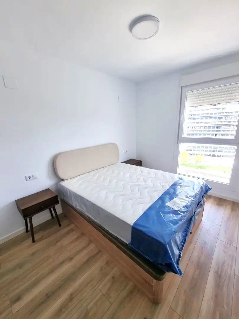 Schlafzimmer von Wohnung zur Miete in Murcia mit Klimaanlage, Heizung und Möbliert