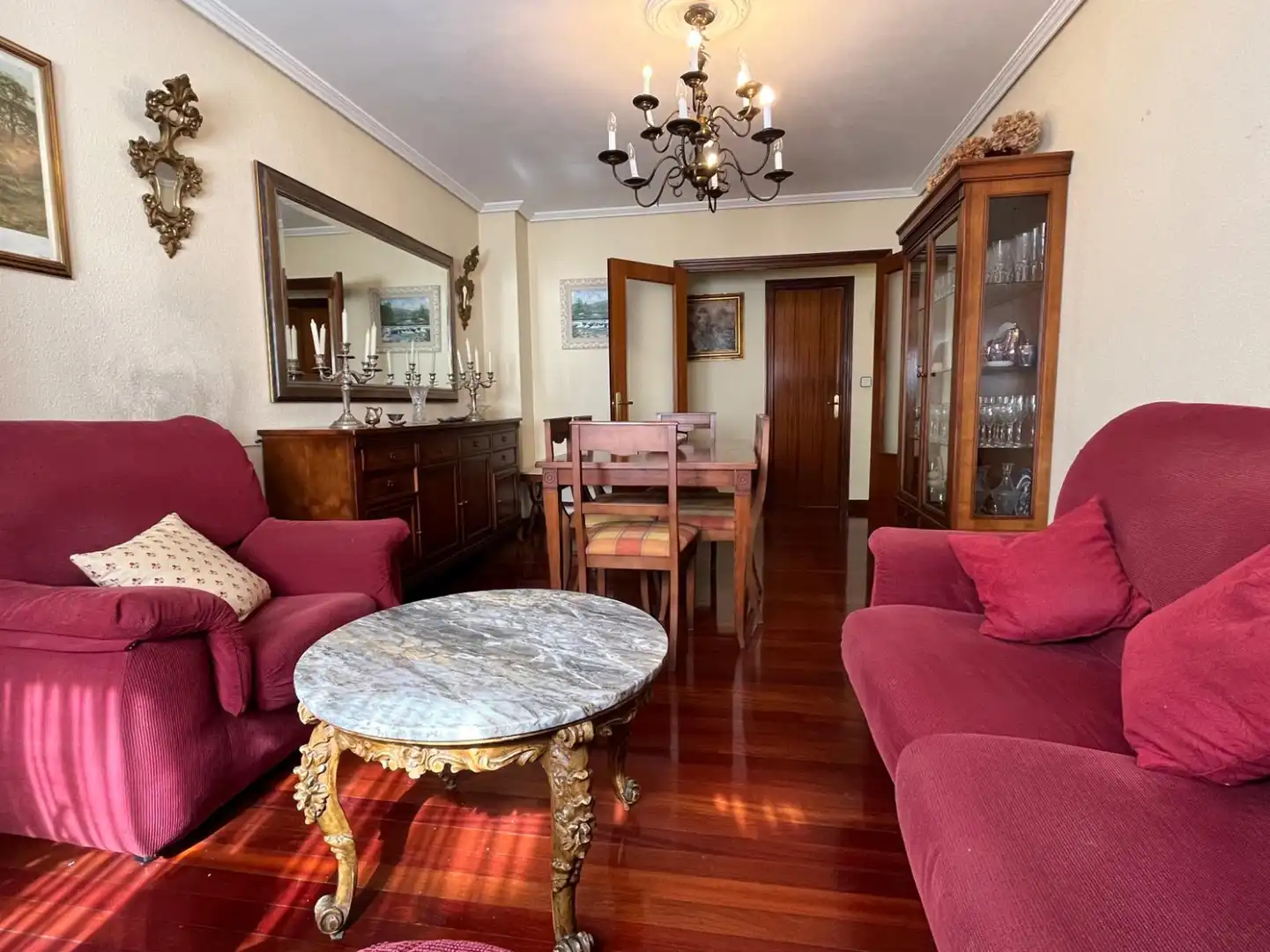 Dining room of Flat for sale in Los Corrales de Buelna   with Heating, Parquet flooring and Storage room