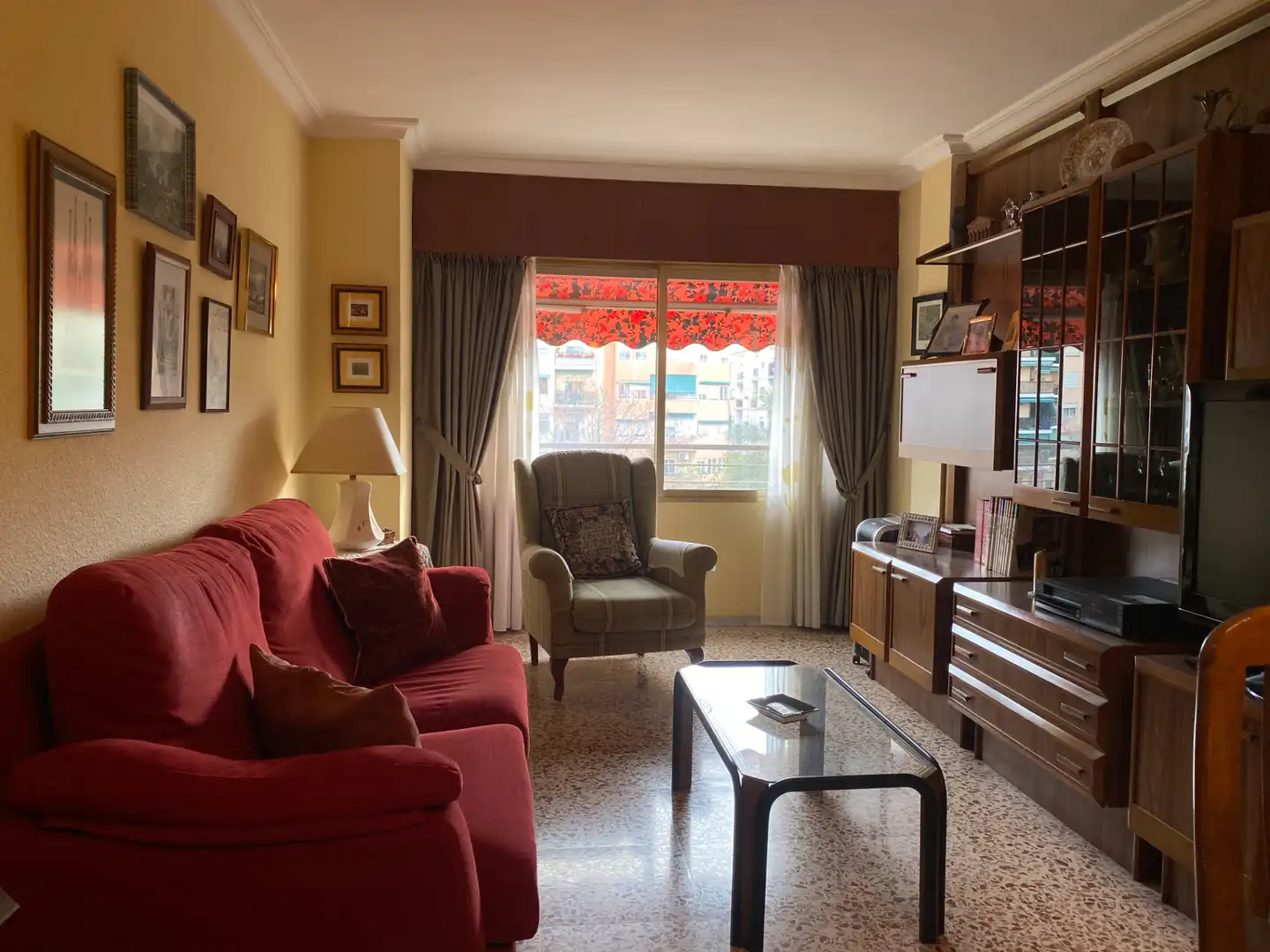 Sala de estar de Piso en venta en Alicante / Alacant con Aire acondicionado, Amueblado y Balcón