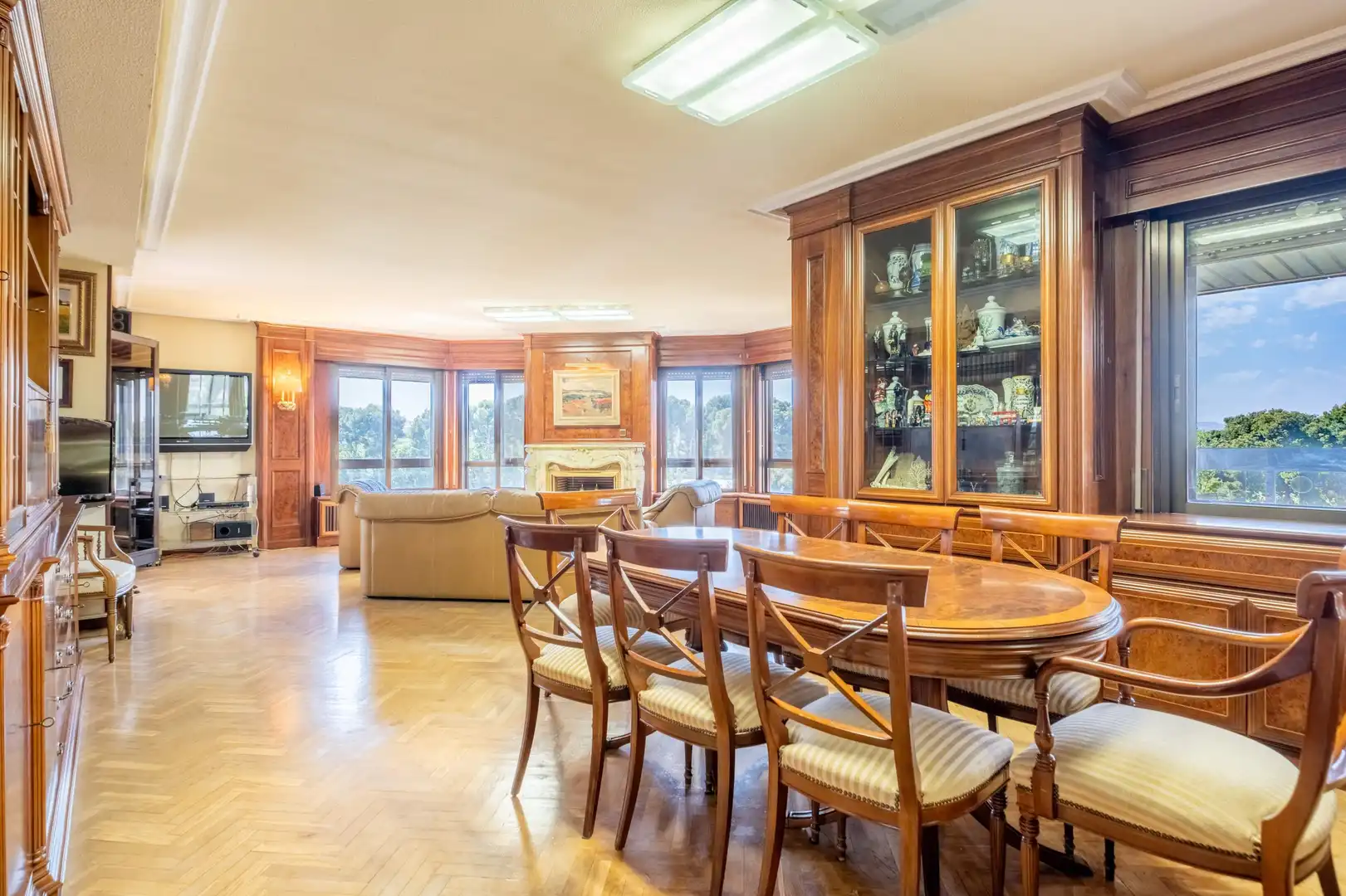 Esszimmer von Wohnung zum Verkauf in Zaragoza mit Klimaanlage, Heizung und Parkett
