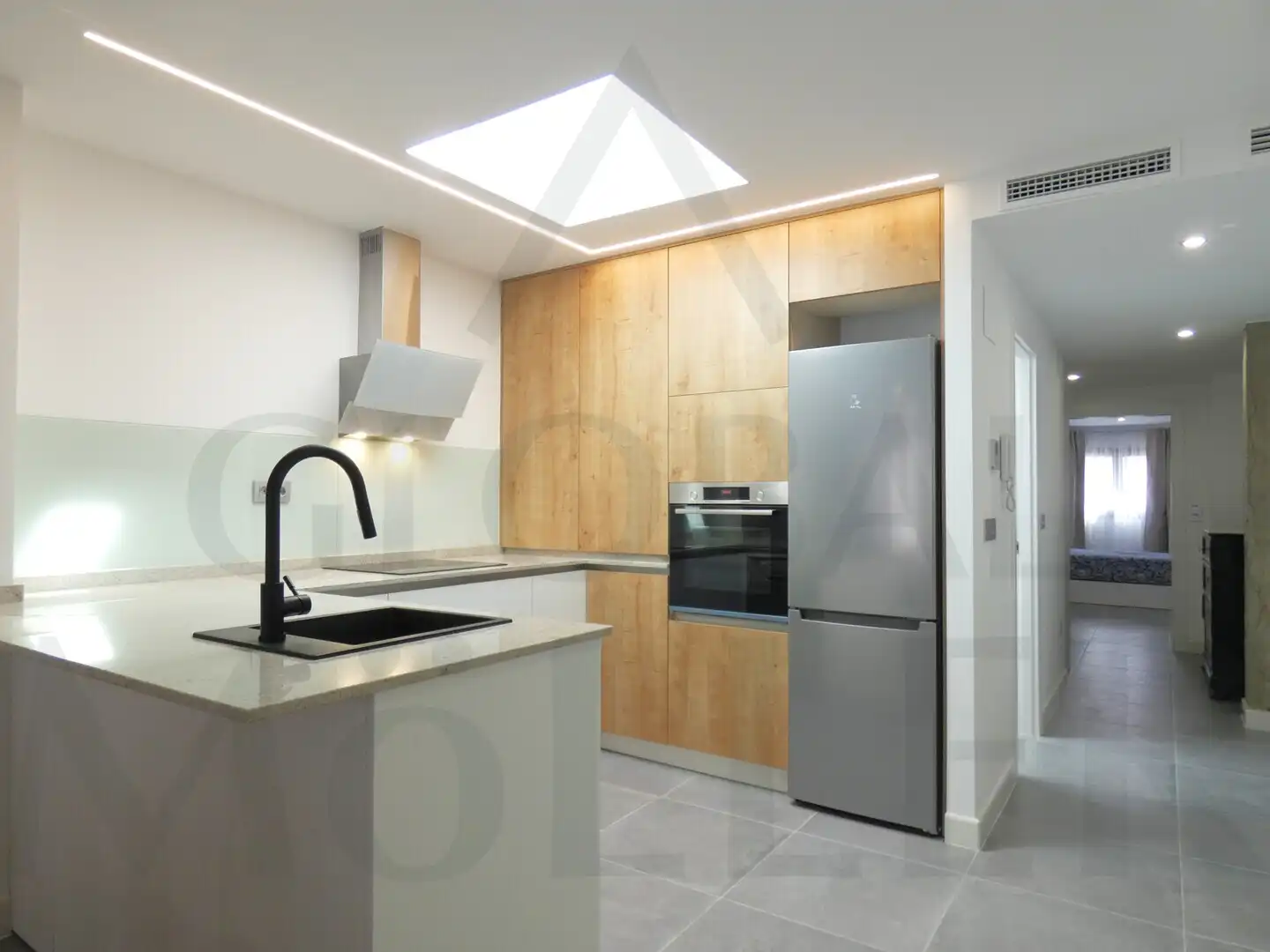 Cocina de Piso de alquiler en Cartagena con Aire acondicionado, Amueblado y Horno