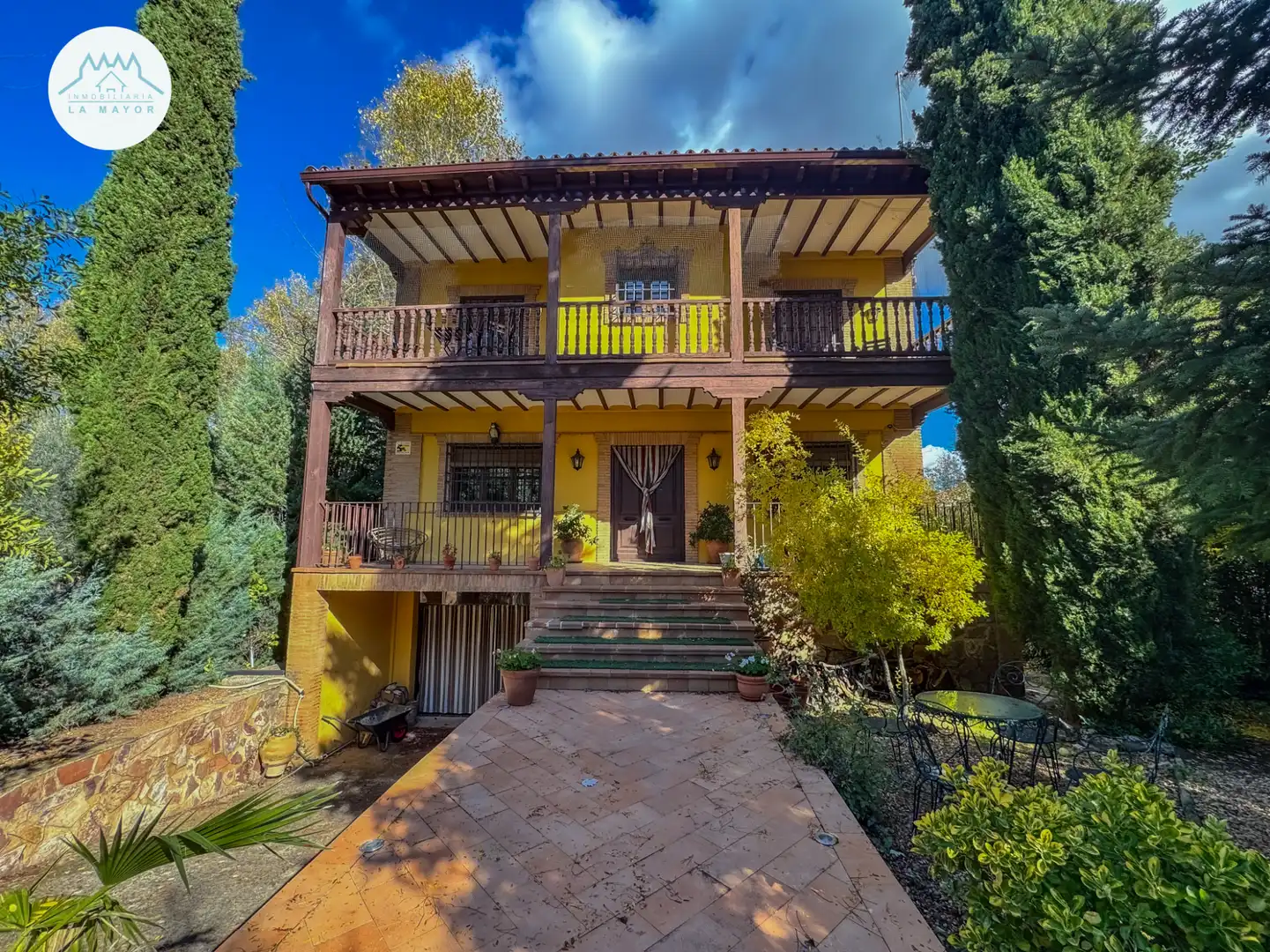 Vista exterior de Casa o chalet en venta en Piedrabuena con Calefacción, Jardín privado y Terraza