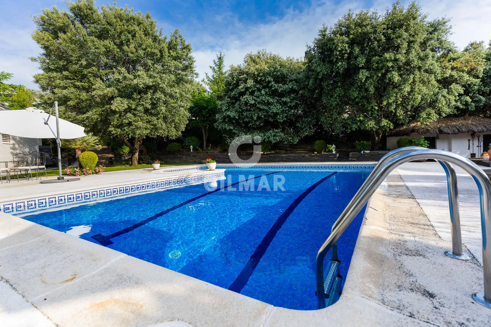 Swimming pool of Houses for sale in Collado Villalba  with Heating, Private garden and Swimming Pool