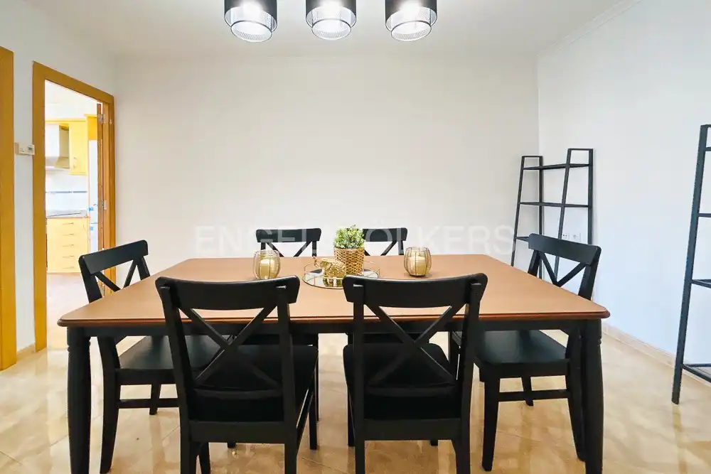 Esszimmer von Wohnung zur Miete in  Valencia Capital mit Heizung, Möbliert und Balkon