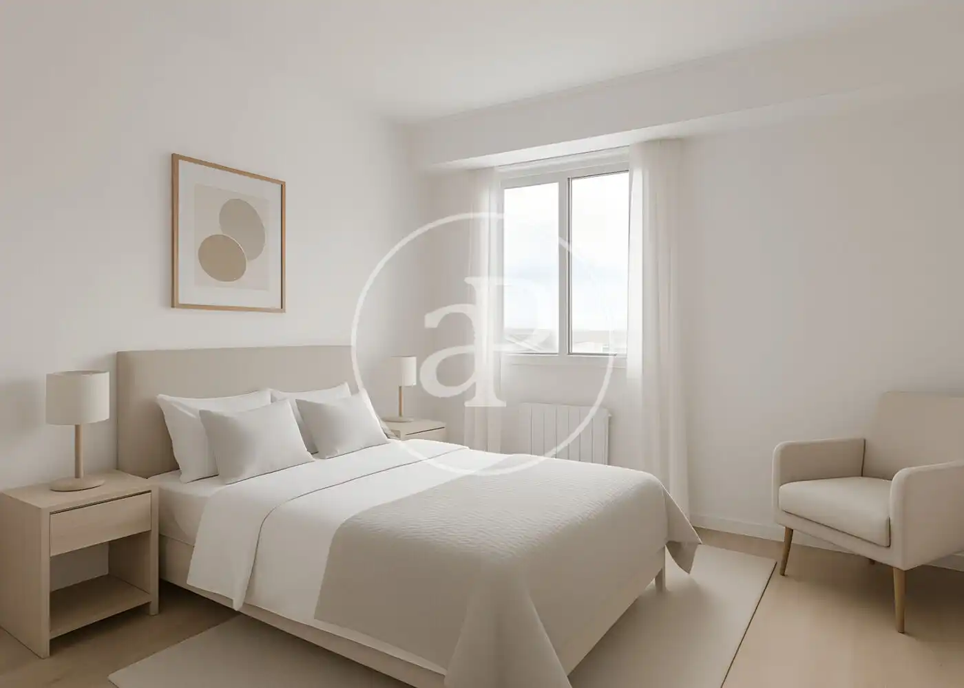 Bedroom of Flat for sale in Valencia  with Air Conditioner, Heating and Terrace
