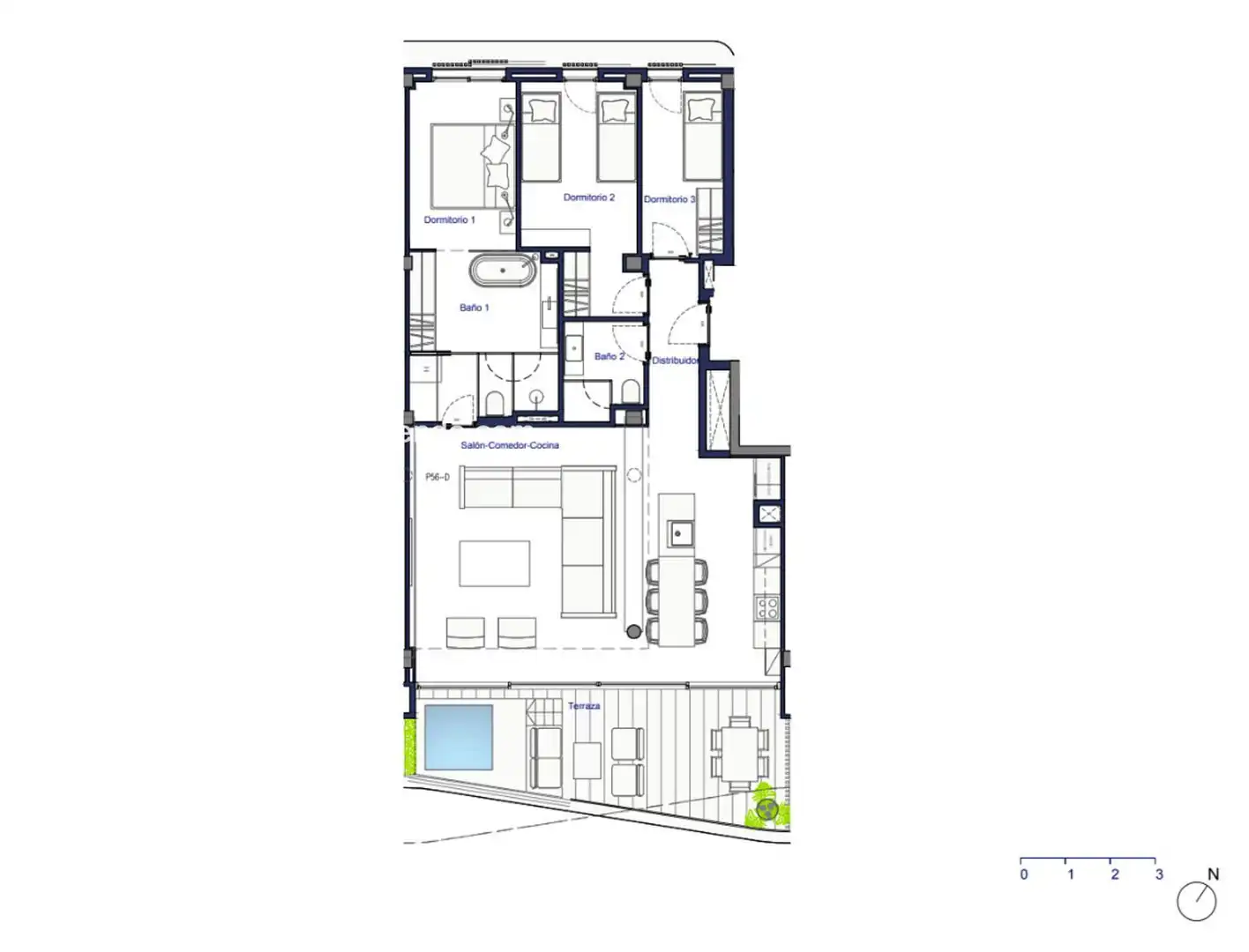 Piso con piscina en venta en Joaquin Gadea, imagen 28