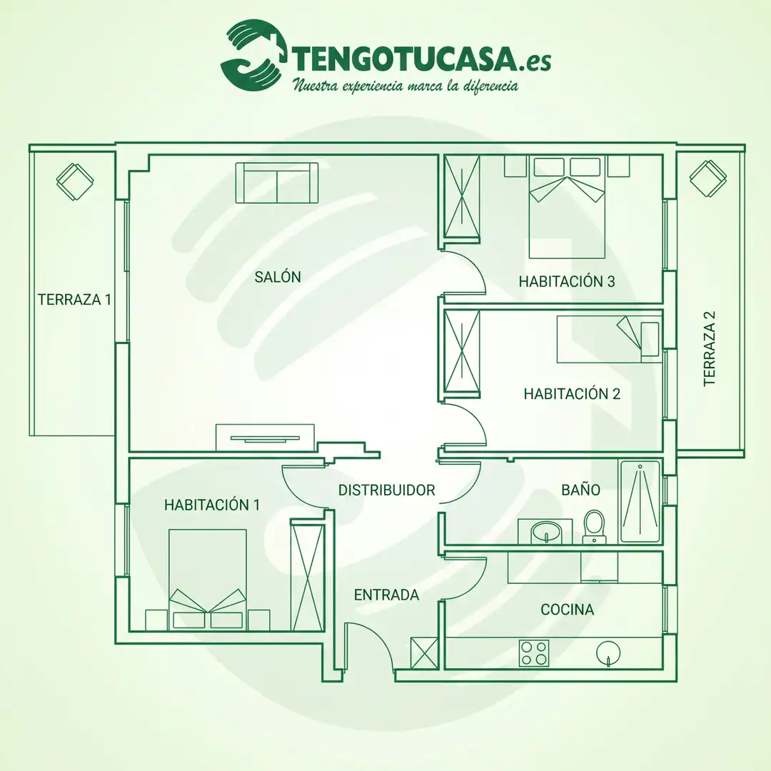 Piso en venta en Madrid con Calefacción, Terraza y Trastero