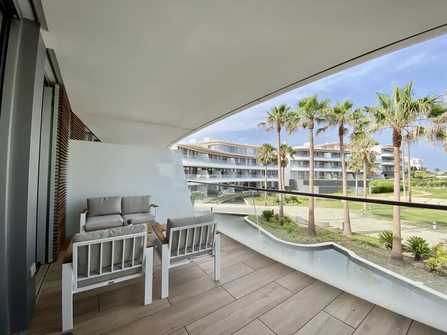 Terraza de Apartamento de alquiler en Estepona con Aire acondicionado, Calefacción y Terraza