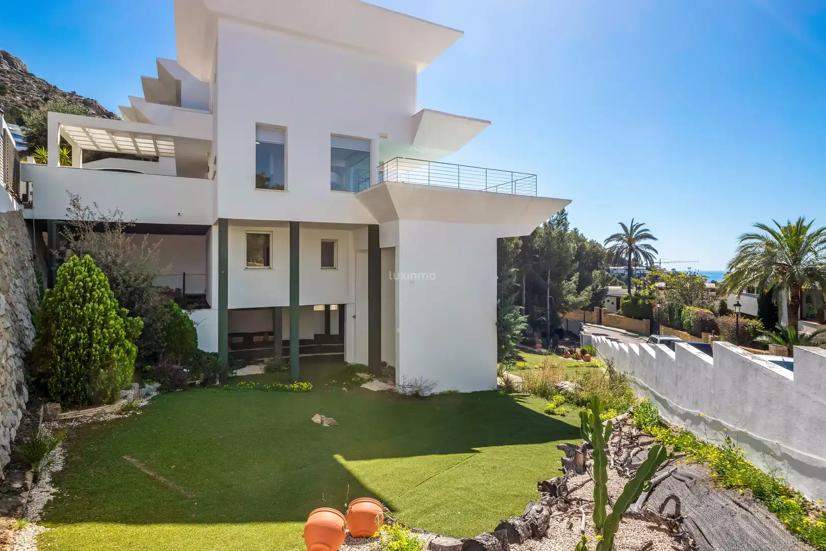 Vista exterior de Casa adosada en venta en Altea con Aire acondicionado, Jardín privado y Terraza