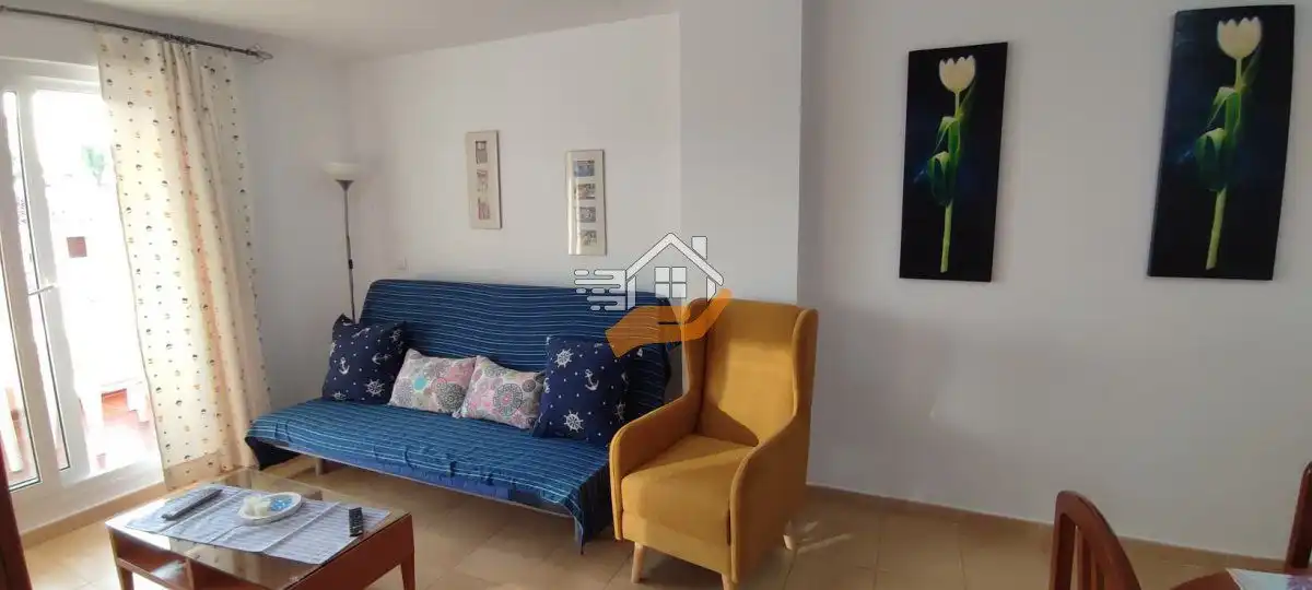 Living room of Flat for sale in La Manga del Mar Menor  with Air Conditioner, Balcony and Community pool